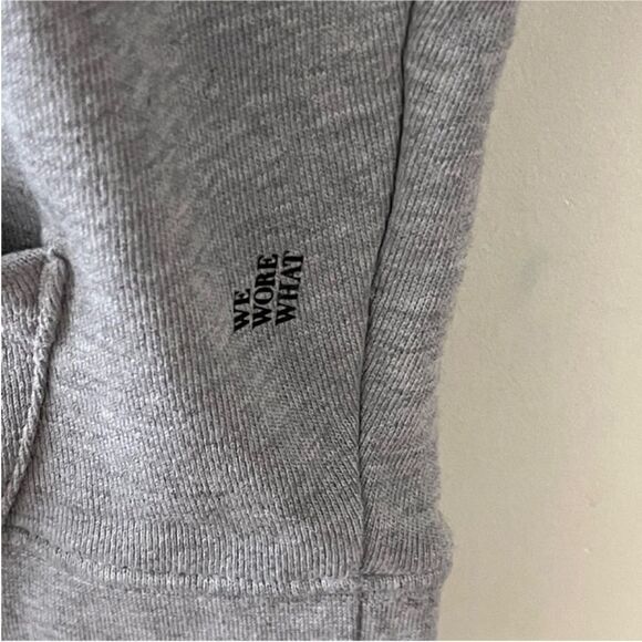 WeWoreWhat NWT Oversized boxy slouchy drop shoulder Hoodie in Heather Gray Large - Picture 2 of 7